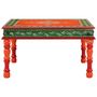 Voir la diapositive 2 : VIDAXL Table basse orange bois de manguier massif peint a la main