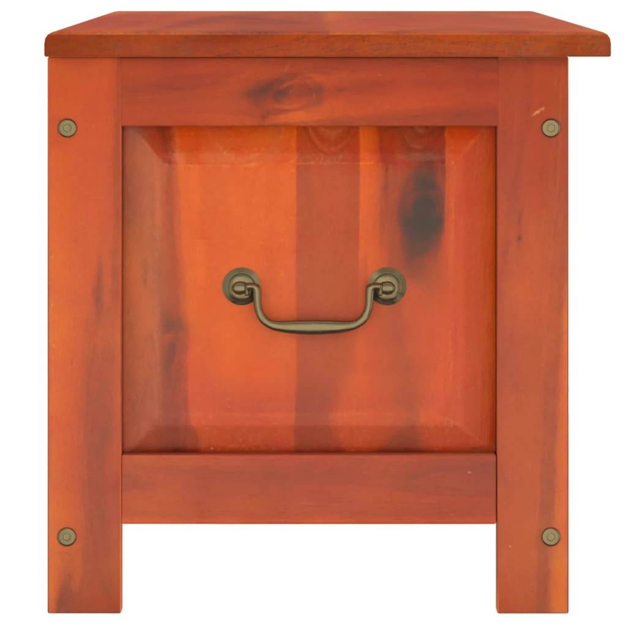 Voir la diapositive 5 : VIDAXL Coffre de rangement avec couvercle marron bois massif d'acacia