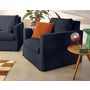 Voir la diapositive 4 : LISA DESIGN Serena - housse en velours côtelé pour fauteuil