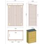 Voir la diapositive 3 : Habitat et Jardin ABRI JARDIN BOIS ADOSSABLE LIPKI - 1.79 X 0.90 X 1.78/1.87 m