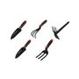 Voir la diapositive 2 : BRIXO Kit 5 outils de jardin Serfouette - Plantoir large - Plantoir fin - Mini fourche 3 dents - Rateau 3 dents BRIXO