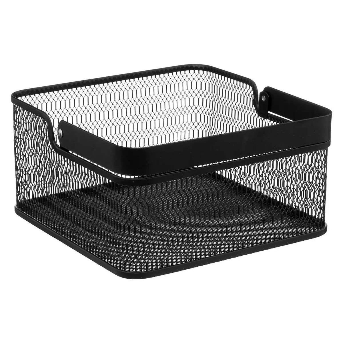 FIVE Lot de 2 Paniers de Rangement  Mayaj  25cm Noir