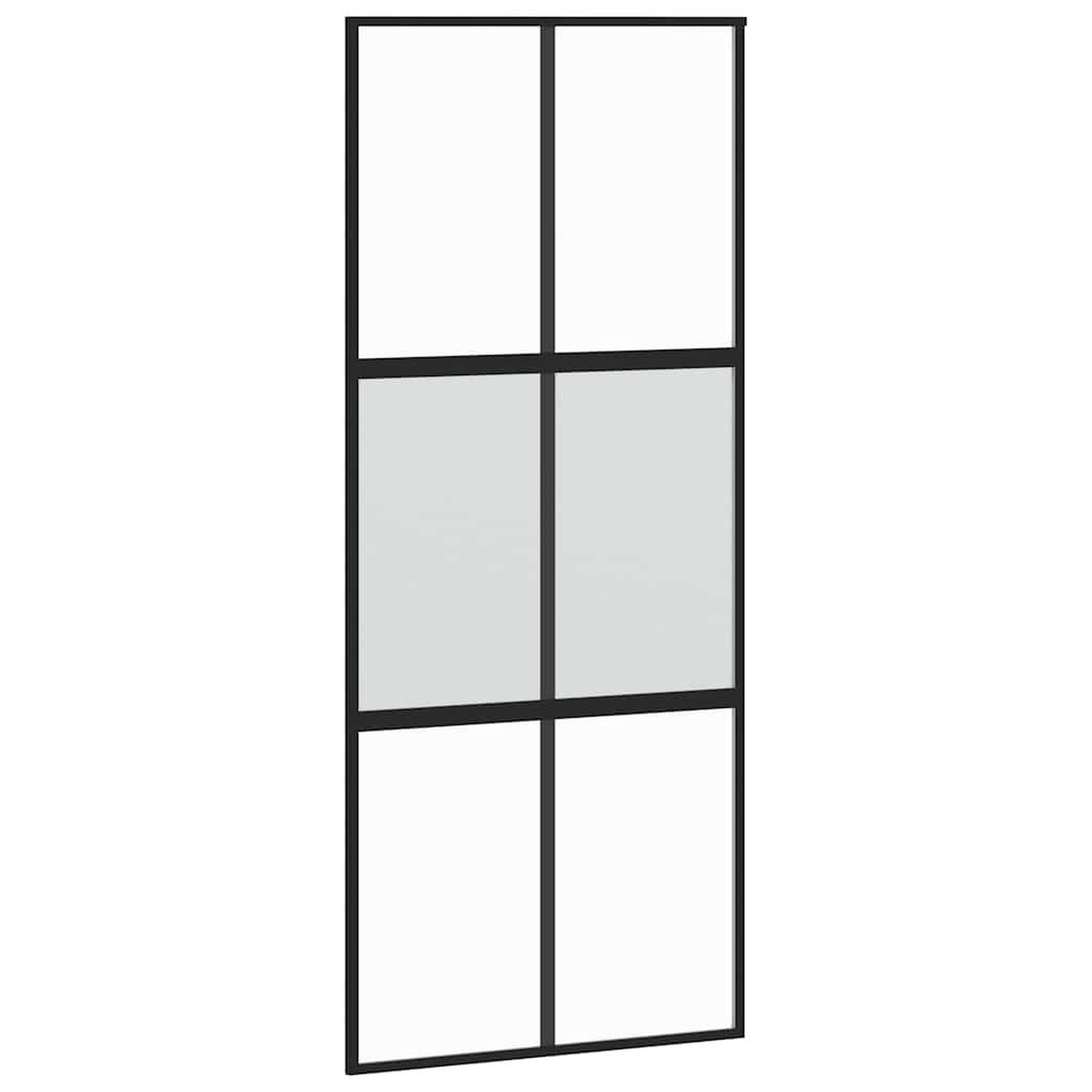 Voir la diapositive 5 : VIDAXL Porte coulissante avec kit de quincaillerie noir 90x205 cm