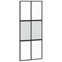 Voir la diapositive 5 : VIDAXL Porte coulissante avec kit de quincaillerie noir 90x205 cm