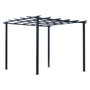 Voir la diapositive 1 : OUTSUNNY Pergola autoportante style contemporain - toit terrasse à décorer - dim. 3L x 3l x 2,3H m - métal époxy anticorrosion noir