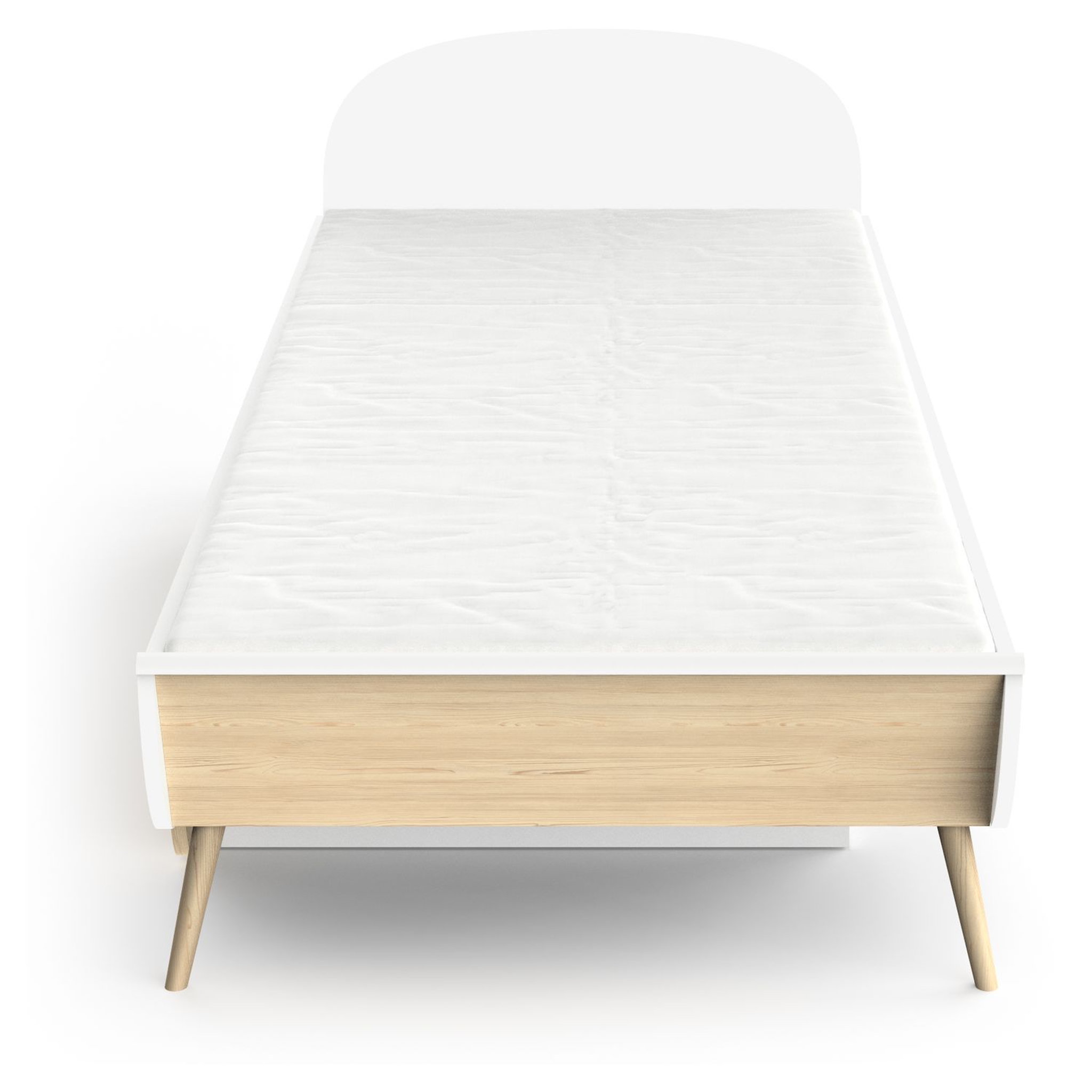Voir la diapositive 1 : Lit enfant 90X200 cm blanc LINIA 