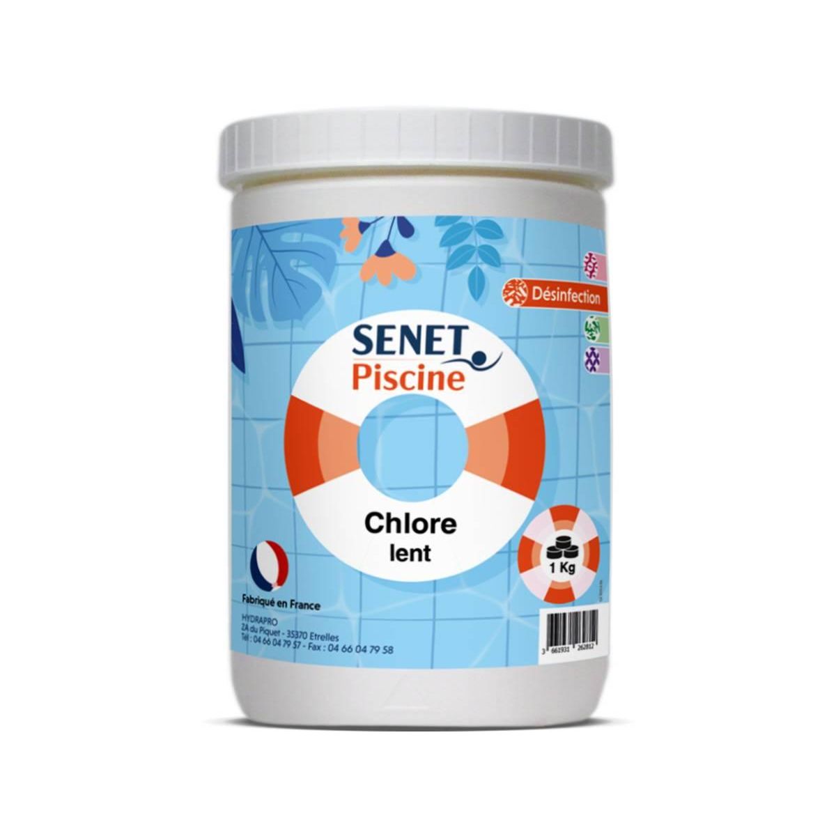 Habitat et Jardin Galets chlore lent   Senet Piscine   -5 kg