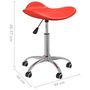 Voir la diapositive 6 : VIDAXL Chaise de bureau Rouge Similicuir