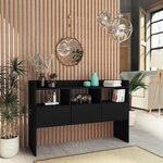 VIDAXL Buffet Noir 105x30x70 cm Bois d'ingénierie