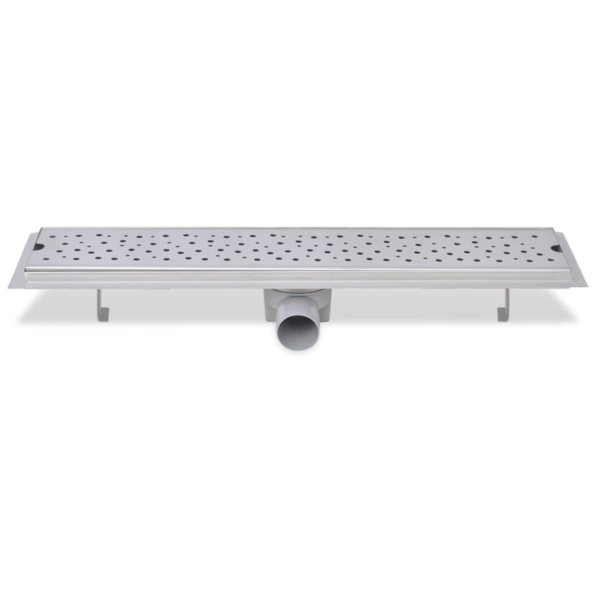 Voir la diapositive 5 : VIDAXL Drain de douche lineaire 2 pcs 630 x 140 mm Acier inoxydable