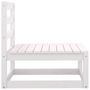 Voir la diapositive 4 : VIDAXL Salon de jardin 3 pcs avec coussins Blanc Bois de pin massif