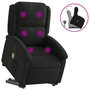 Voir la diapositive 2 : VIDAXL Fauteuil de massage inclinable Noir Tissu
