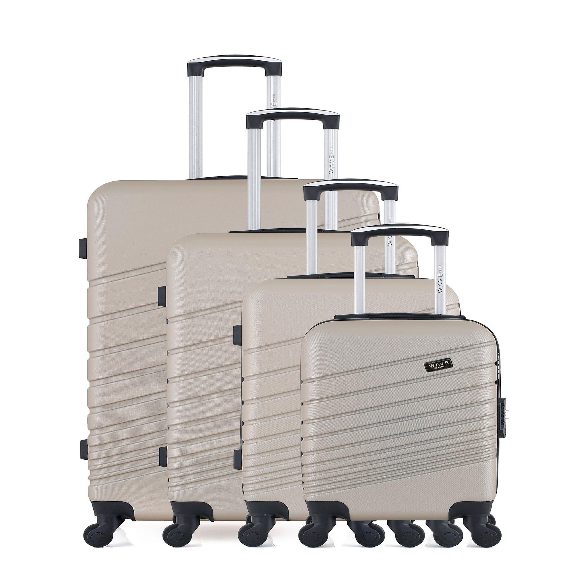 WAVE PARIS Wave paris - set de 4 valises rigides tigre-m