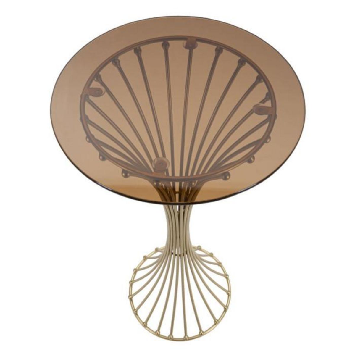 Paris Prix Table d'Appoint Design en Métal  Century  82cm Or