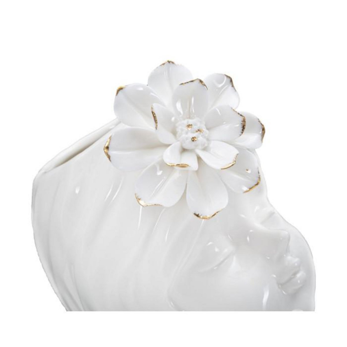 Paris Prix Vase Déco en Porcelaine  Young Lady  24cm Blanc