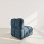 Voir la diapositive 5 : LISA DESIGN Grace - module d'assise en velours texturé