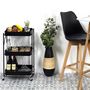 Voir la diapositive 5 : Paris Prix Desserte de Cuisine Design  Pliante  77cm Noir