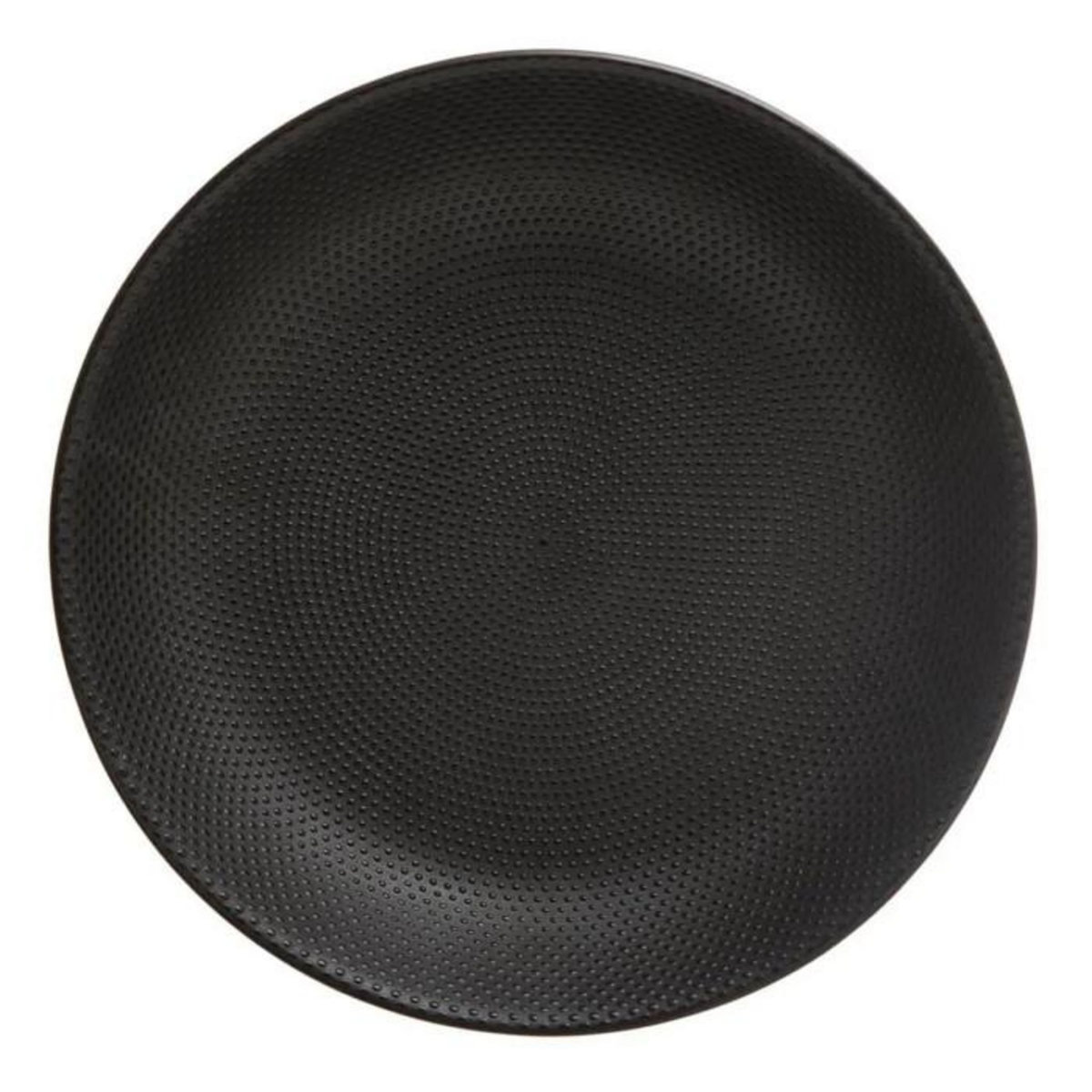 SECRET DE GOURMET Lot de 6 Assiettes Creuses  Caviar  20cm Noir