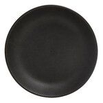 SECRET DE GOURMET Lot de 6 Assiettes Creuses  Caviar  20cm Noir