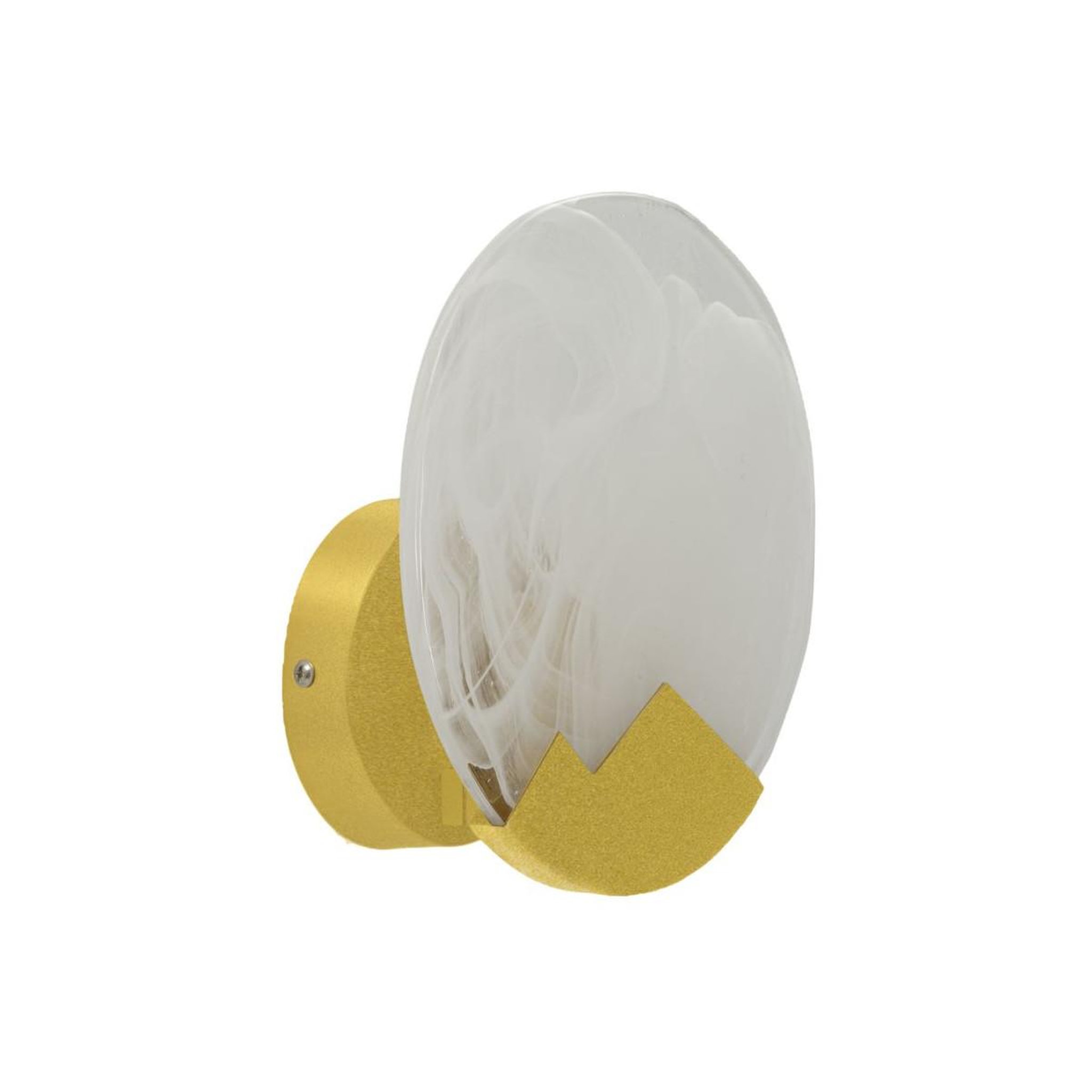 Paris Prix Applique murale en verre  moon  20cm blanc