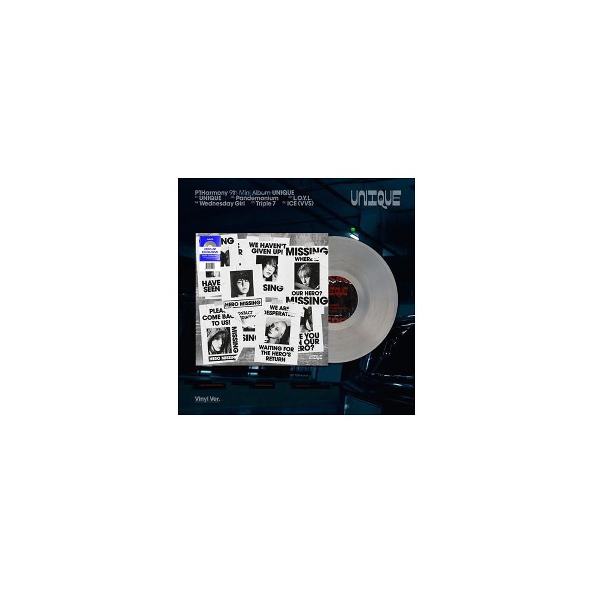 Vinyle coloré lp p1harmony « unique pop up exclusive »