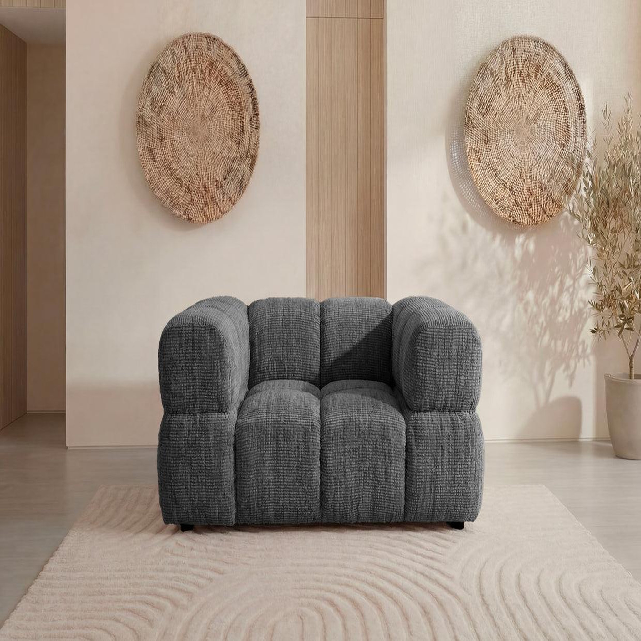 Voir la diapositive 3 : CASANOVA PARIS GUSTAVE - Fauteuil tissu chenille