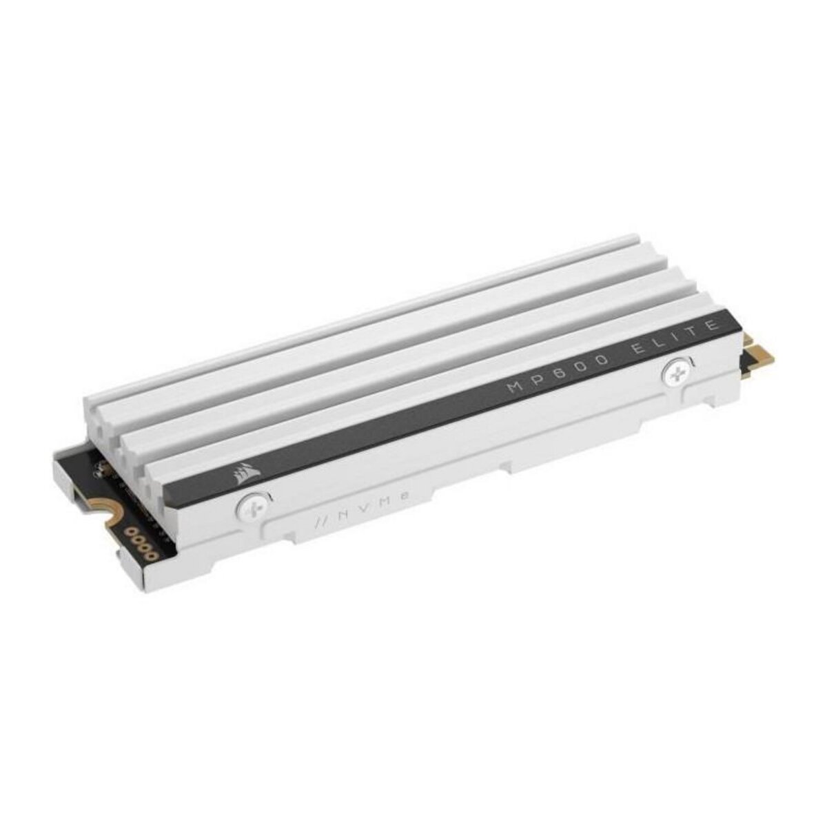Corsair Disque SSD interne - CORSAIR - MP600 ELITE 1TB Gen4 PCIe x4 NVMe M.2 SSD optimisé pour PS5 avec dissipateur LP - Blanc
