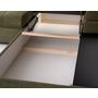 Voir la diapositive 5 : BEST MOBILIER Bianca - canapé d'angle droit 4 places convertible avec coffre en tissu texturé