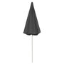 Voir la diapositive 4 : VIDAXL Parasol de plage anthracite 240 cm