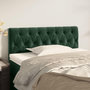 Voir la diapositive 1 : VIDAXL Tete de lit Vert fonce 100x7x78/88 cm Velours