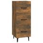 Voir la diapositive 2 : VIDAXL Buffet Chene fume 34,5x34x90 cm Bois d'ingenierie