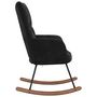 Voir la diapositive 4 : VIDAXL Chaise a bascule Noir Velours