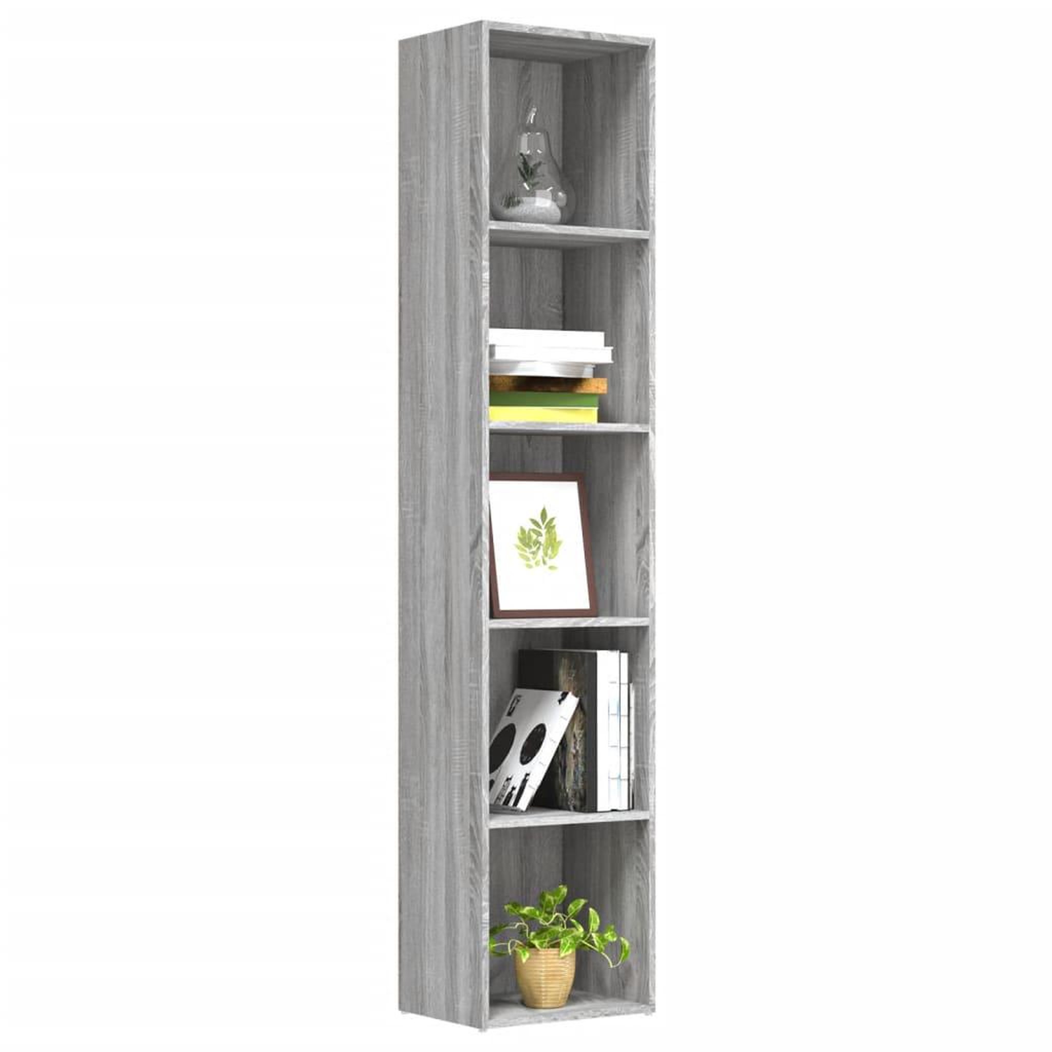 Voir la diapositive 5 : VIDAXL Bibliotheque Sonoma gris 40x30x189 cm Bois d'ingenierie
