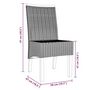 Voir la diapositive 6 : VIDAXL Chaises a manger lot de 4 marron rotin naturel
