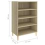 Voir la diapositive 6 : VIDAXL Buffet Chene sonoma 57x35x90 cm Bois d'ingenierie