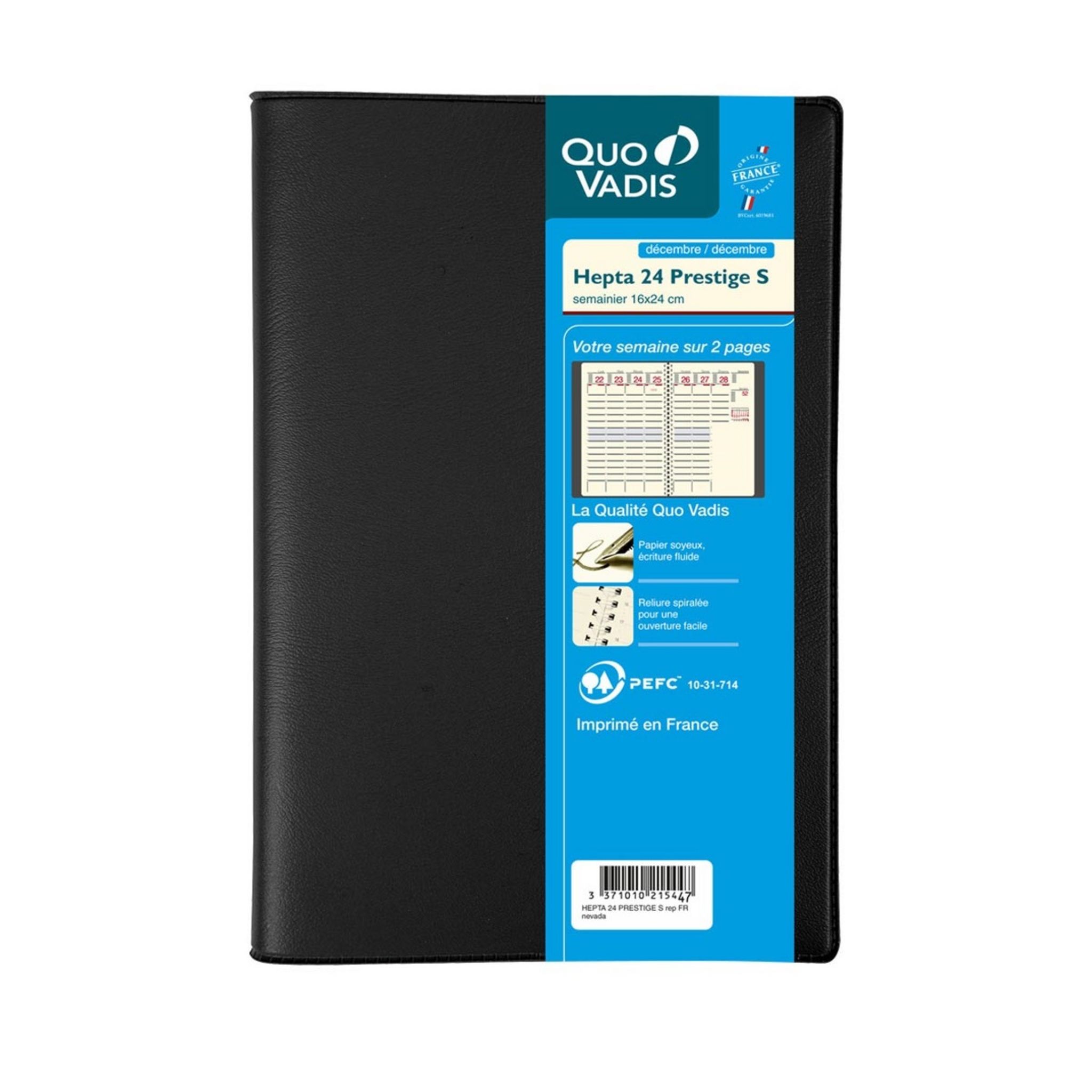 Agenda Semainier Spiralé 2023 Quo Vadis Ministre - 16 X 24 Cm - 1