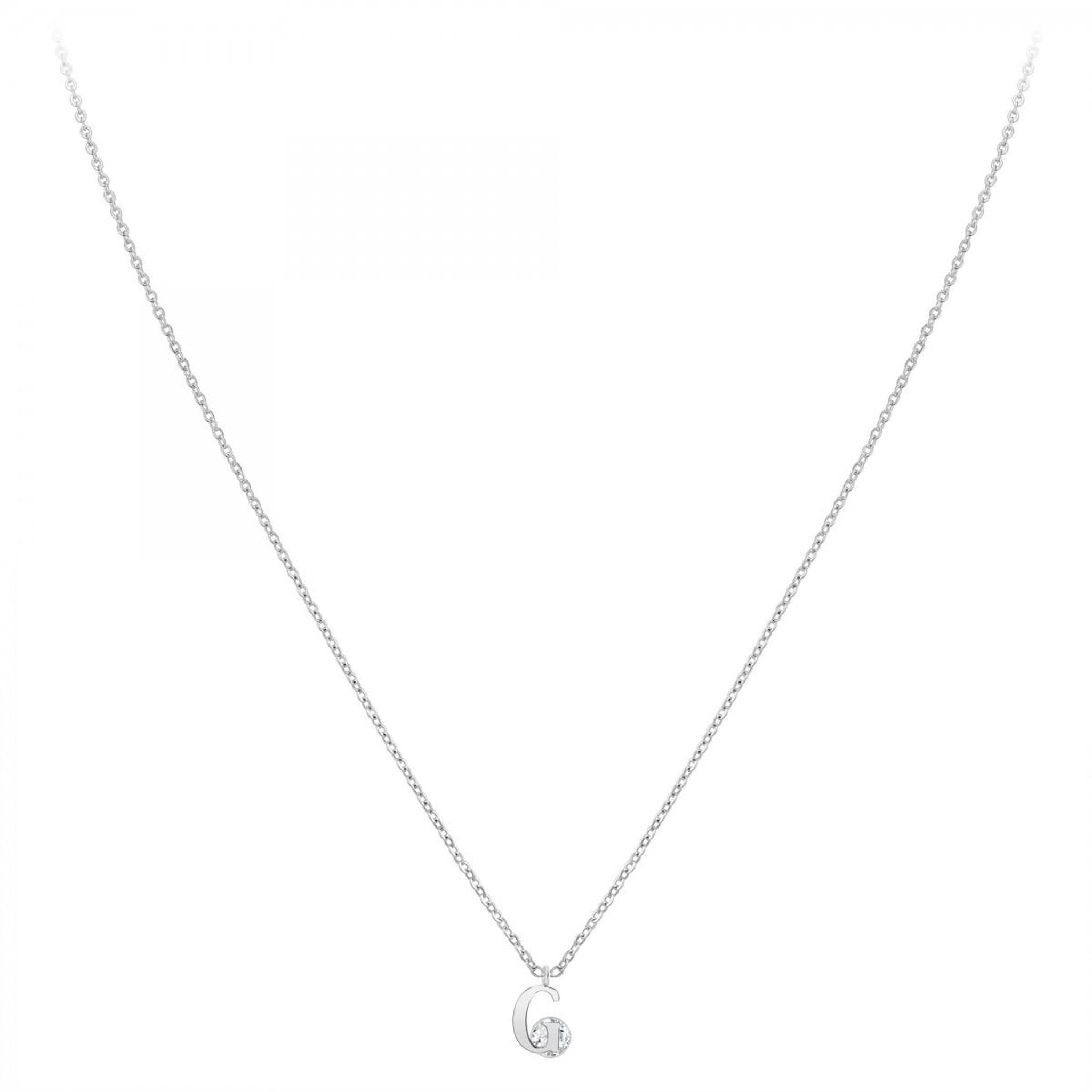 Voir la diapositive 3 : SC CRYSTAL Collier alphabet lettre G SC Crystal orné d'un Zirconium