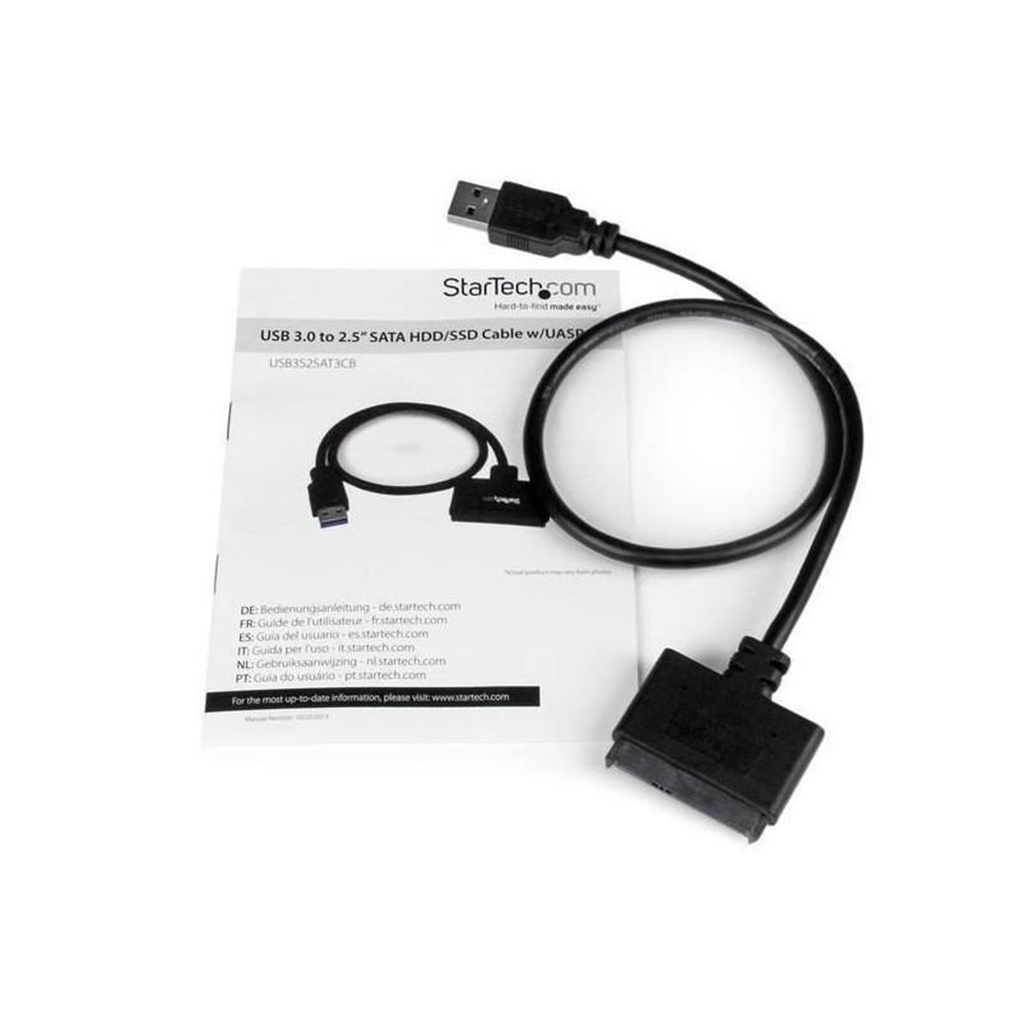 Voir la diapositive 5 : Startech Adaptateur USB 3.0 vers SATA III de 2,5 avec UASP - Adaptateur USB 3.0 vers SATA III pour DD / SSD SATA 2,5 avec UASP