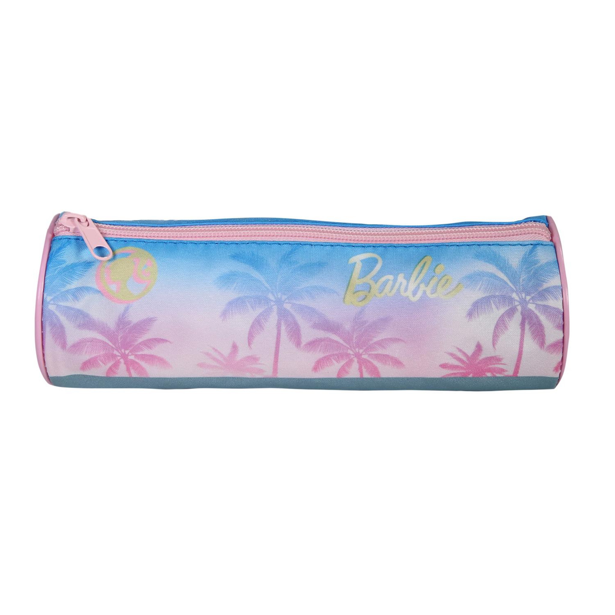 Voir la diapositive 4 : Bagtrotter BAGTROTTER Trousse scolaire ronde Barbie Bleu