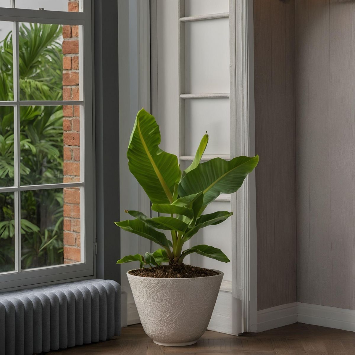 PLANT IN A BOX Bananaier nain - Musa 'Oriental Dwarf' - Hauteur 25-40cm - ⌀12cm