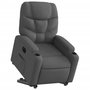 Voir la diapositive 3 : VIDAXL Fauteuil inclinable electrique gris fonce tissu
