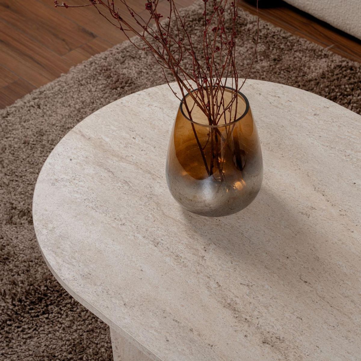 CONCEPT USINE Lampe de table champignon blanc 38cm LYU