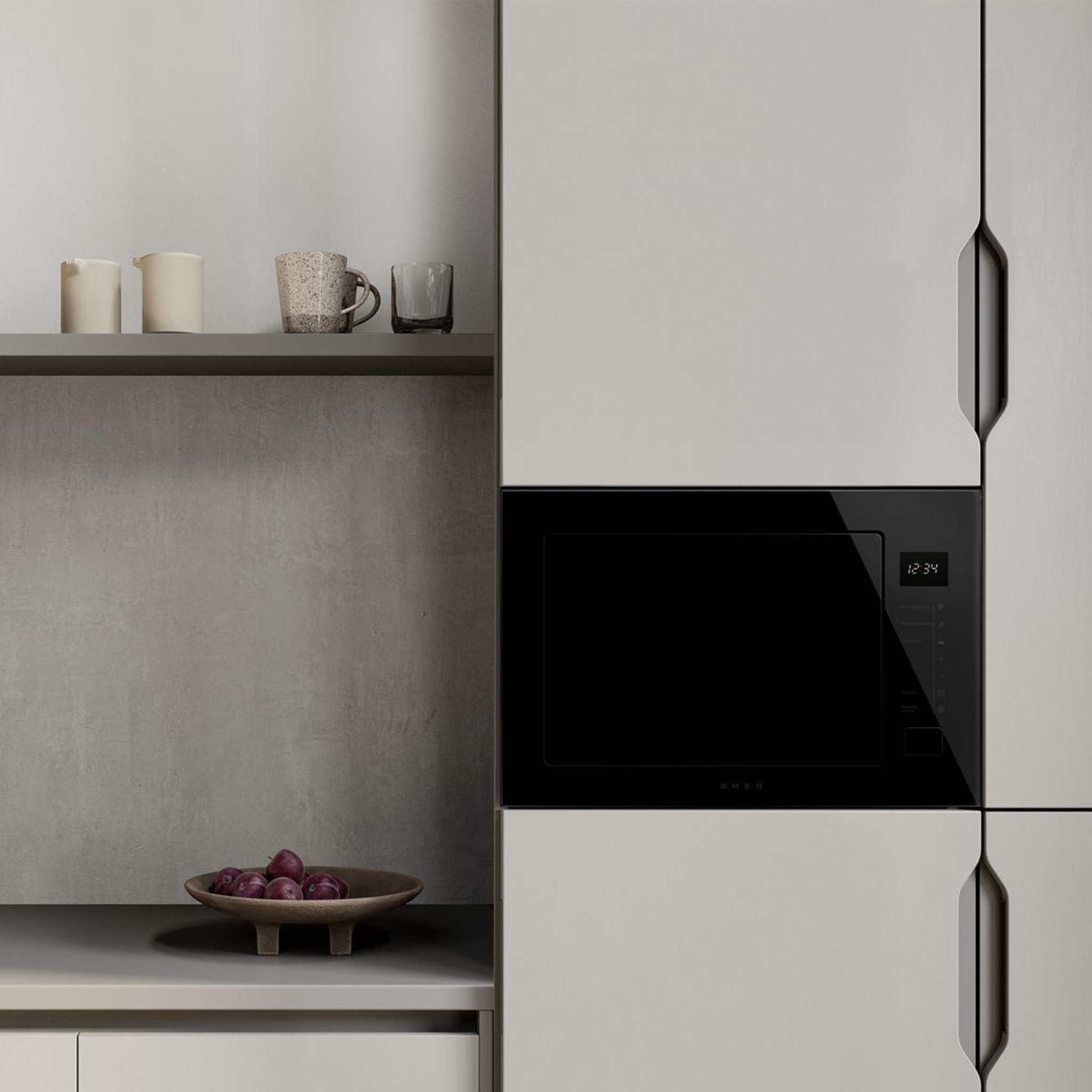 Voir la diapositive 5 : SMEG Micro ondes grill encastrable fmi225bi