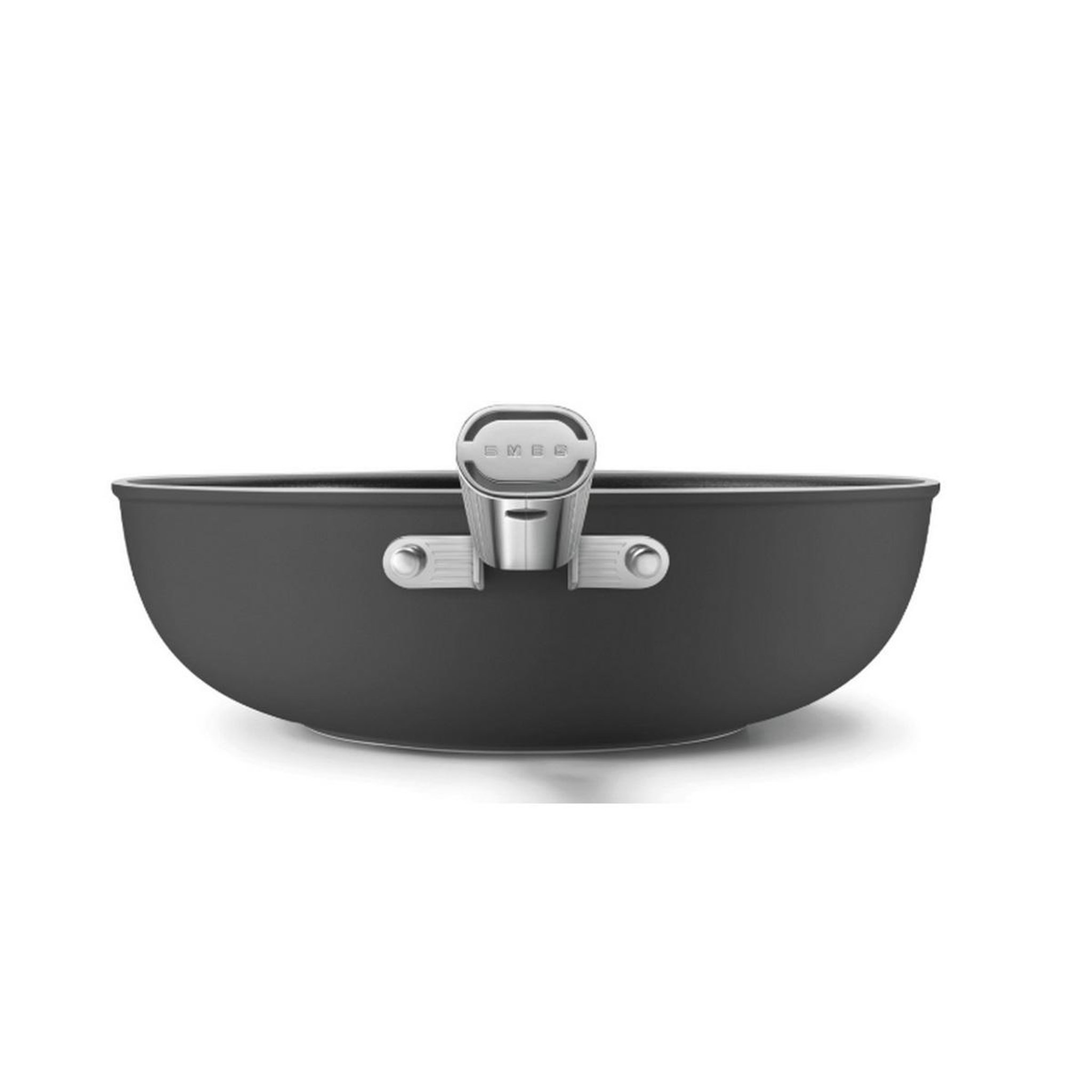 Voir la diapositive 3 : SMEG Poêle wok 30cm noir mat - WOF3002BLM