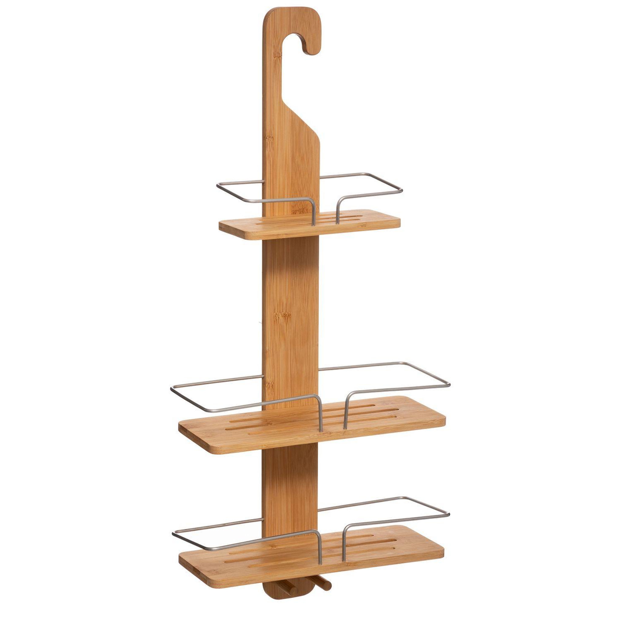 ATMOSPHERA Etagère de douche en bambou natureo - l. 30 x h. 70 cm - marron