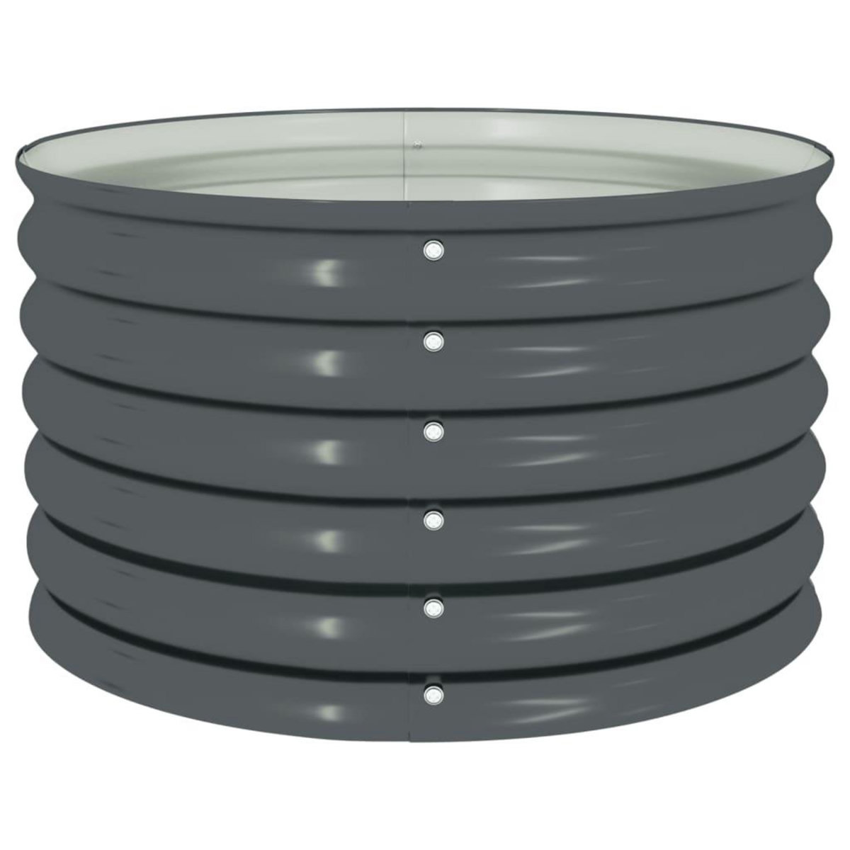 VIDAXL Lit sureleve de jardin 80x80x44 cm Acier galvanise Gris