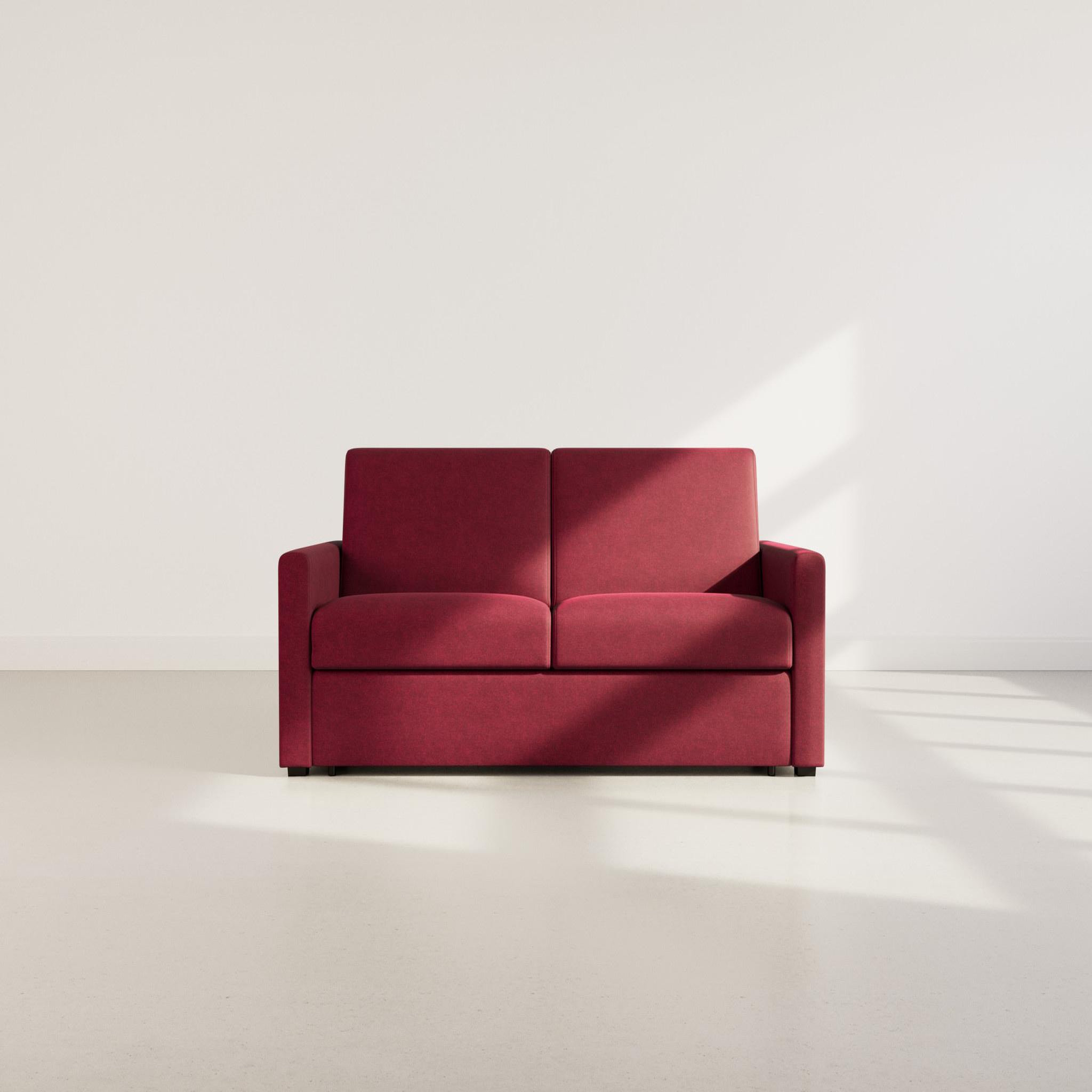 Voir la diapositive 5 : BEST MOBILIER Julia - canapé 3 places convertible express couchage quotidien 140 cm matelas 14 cm en tissu