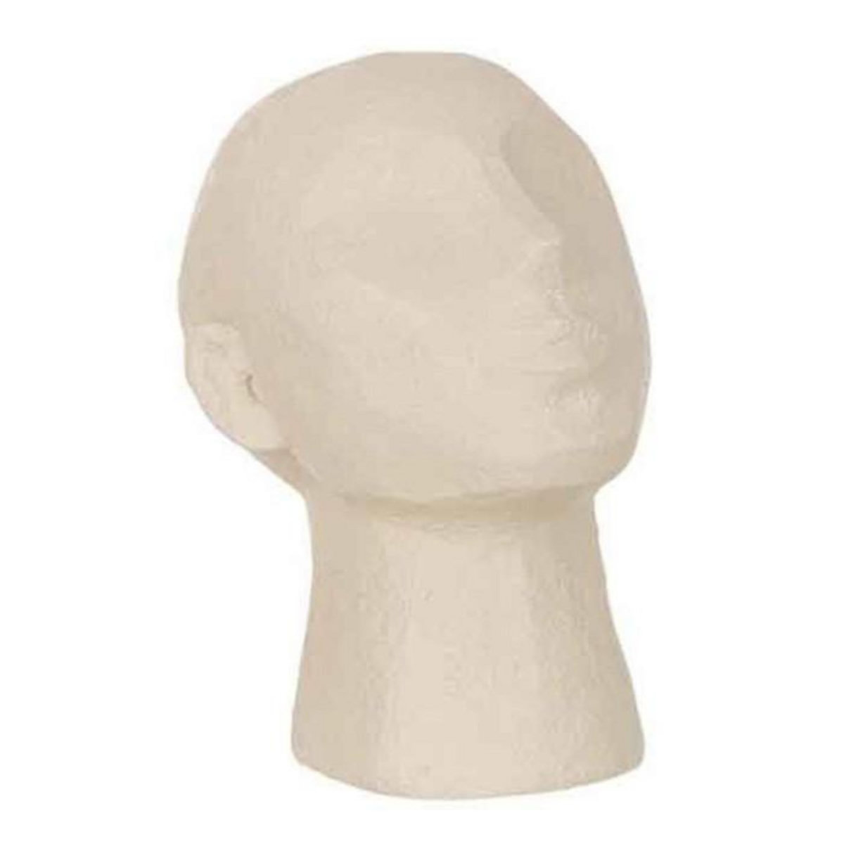 Paris Prix Statuette Déco  Tête Abstraite  22cm Beige