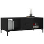 Voir la diapositive 3 : VIDAXL Table basse noir 102x50x40 cm bois d'ingenierie
