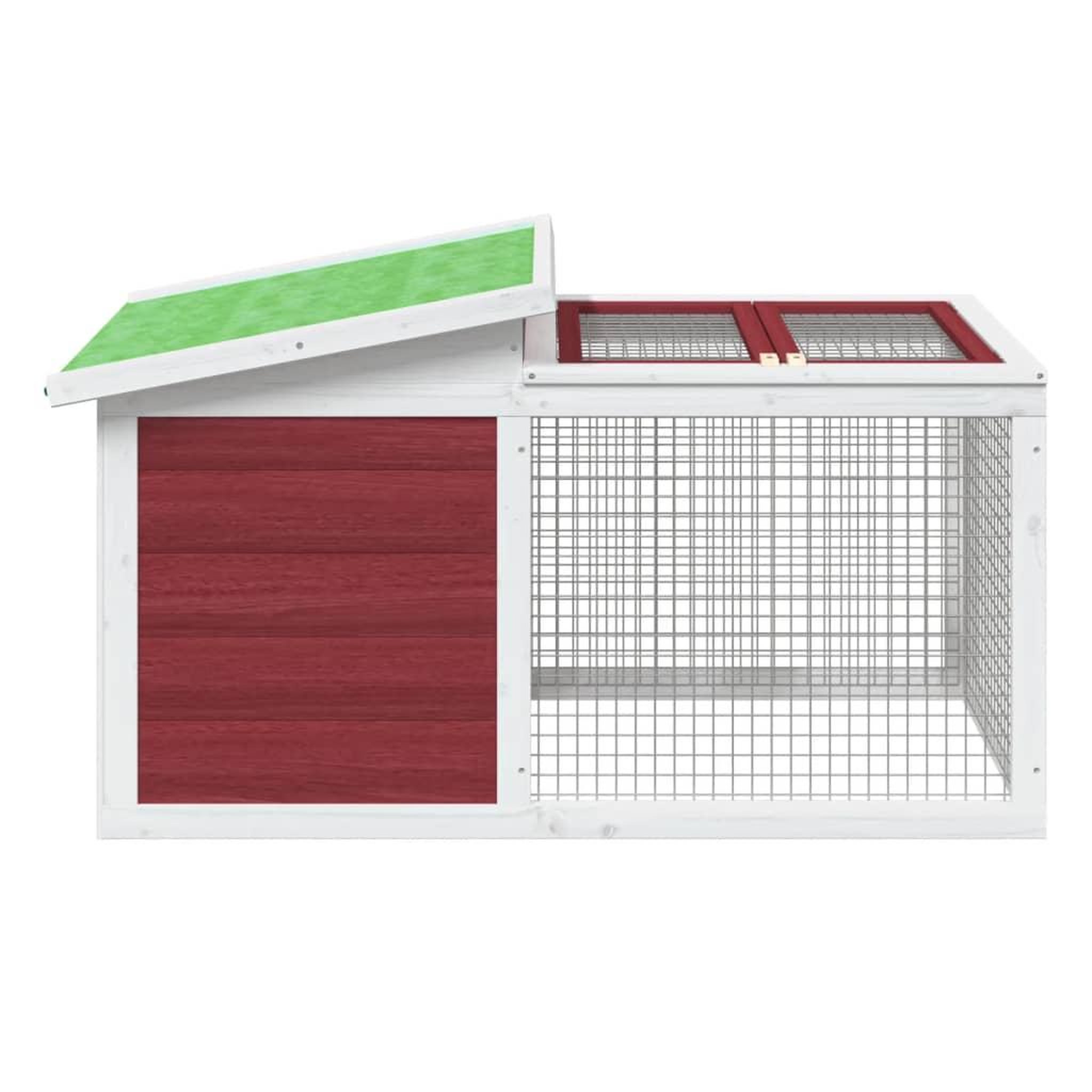 Voir la diapositive 3 : VIDAXL Clapier moka 100,5x54x55 cm bois de pin massif
